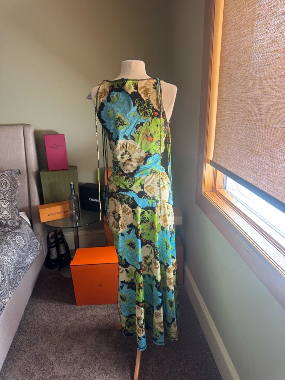 GANNI BNWT Floral Sleeveless Maxi Dress - Picture 13 of 13